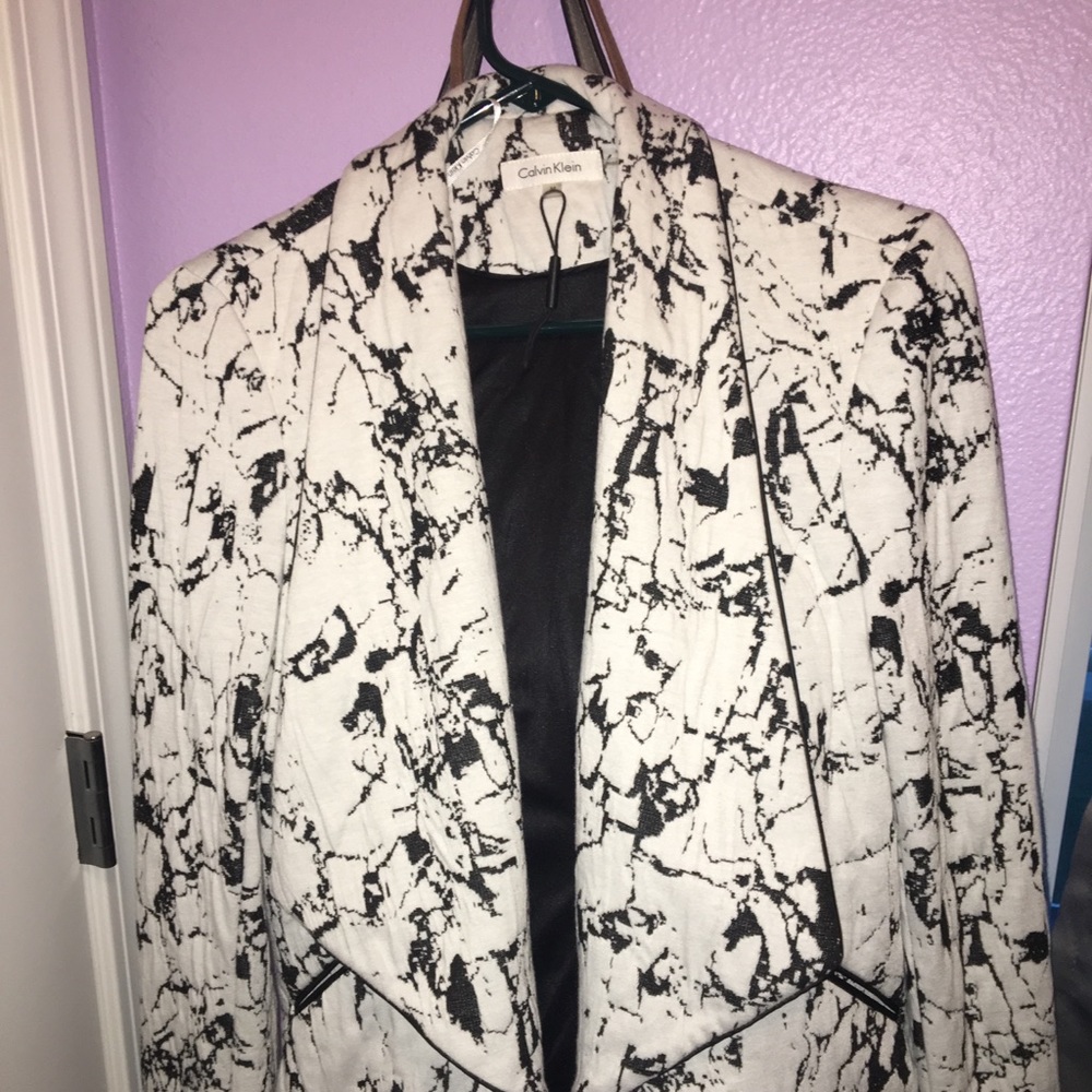 Calvin Klein marble design blazer